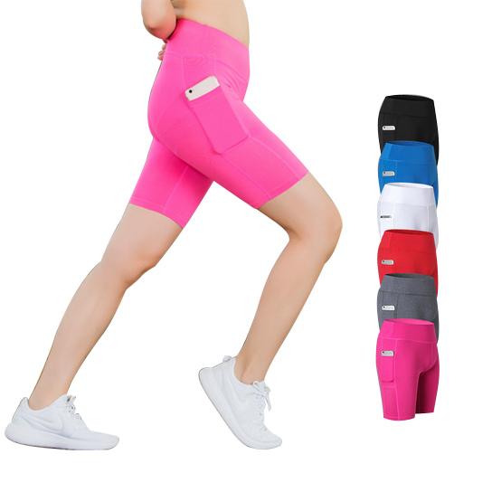 Women's Yoga Shorts with Phone Pocket