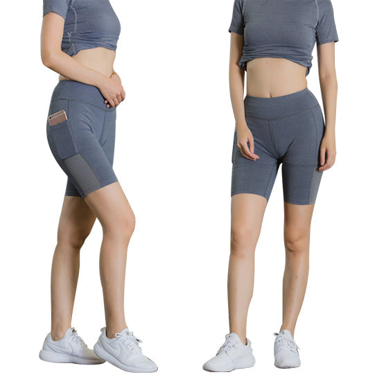 Women's Yoga Shorts with Phone Pocket