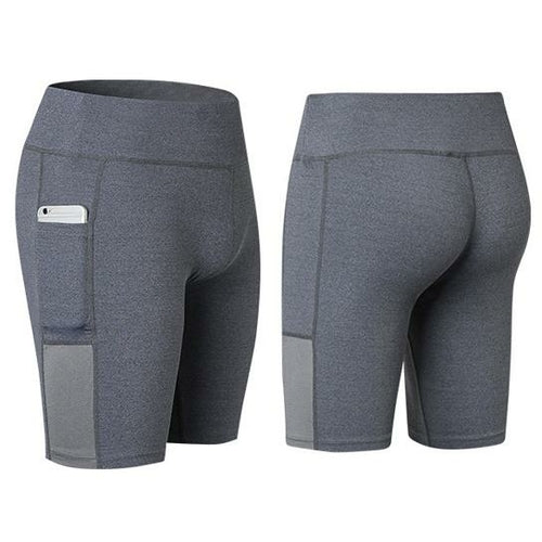 Women's Yoga Shorts with Phone Pocket