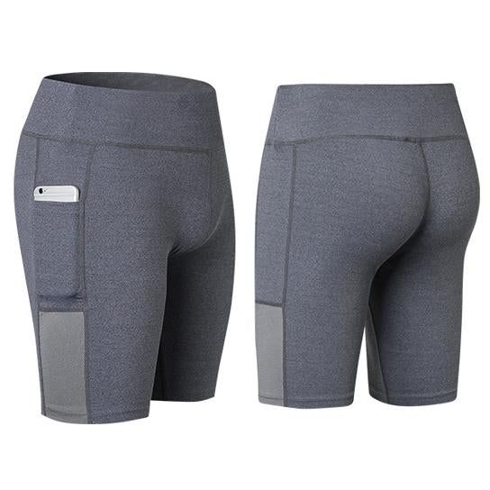 Women's Yoga Shorts with Phone Pocket