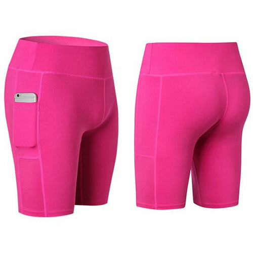 Women's Yoga Shorts with Phone Pocket