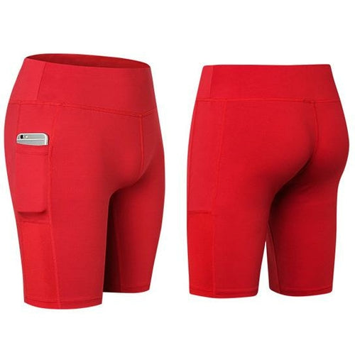 Women's Yoga Shorts with Phone Pocket