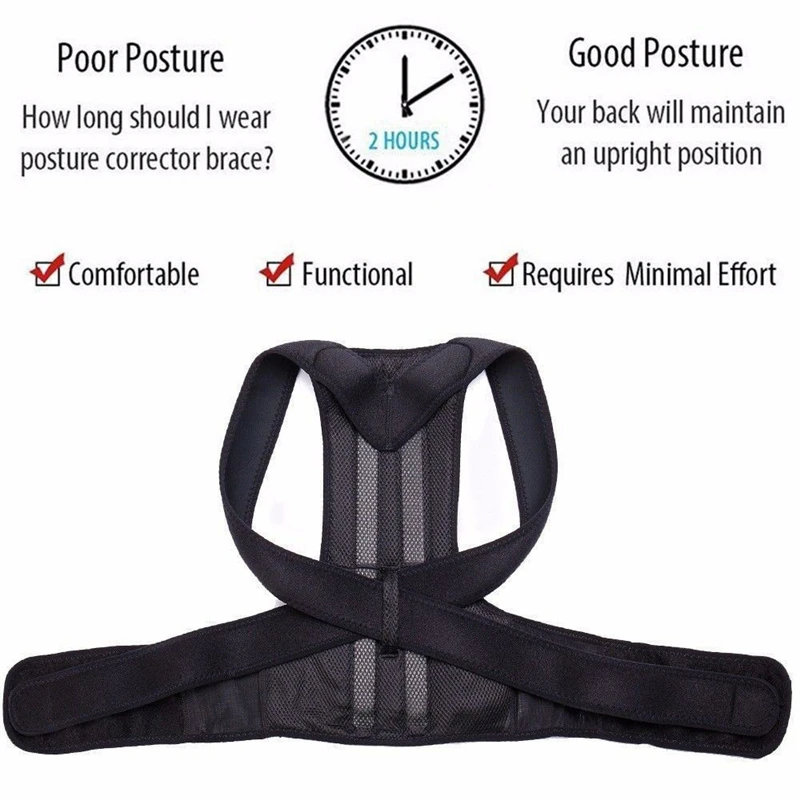 Adjustable Posture Corrector - Back &amp; Shoulder Support