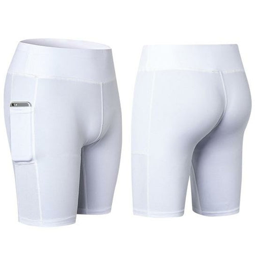 Women's Yoga Shorts with Phone Pocket