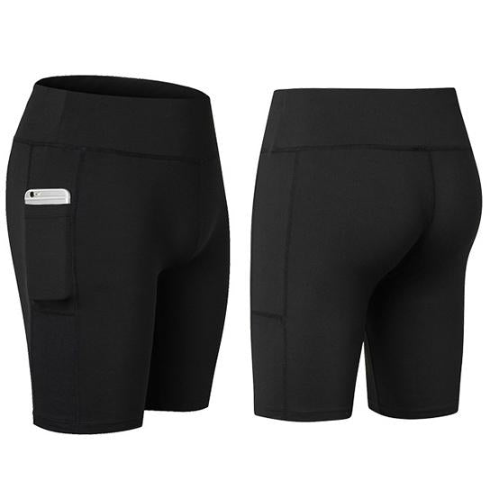 Women's Yoga Shorts with Phone Pocket