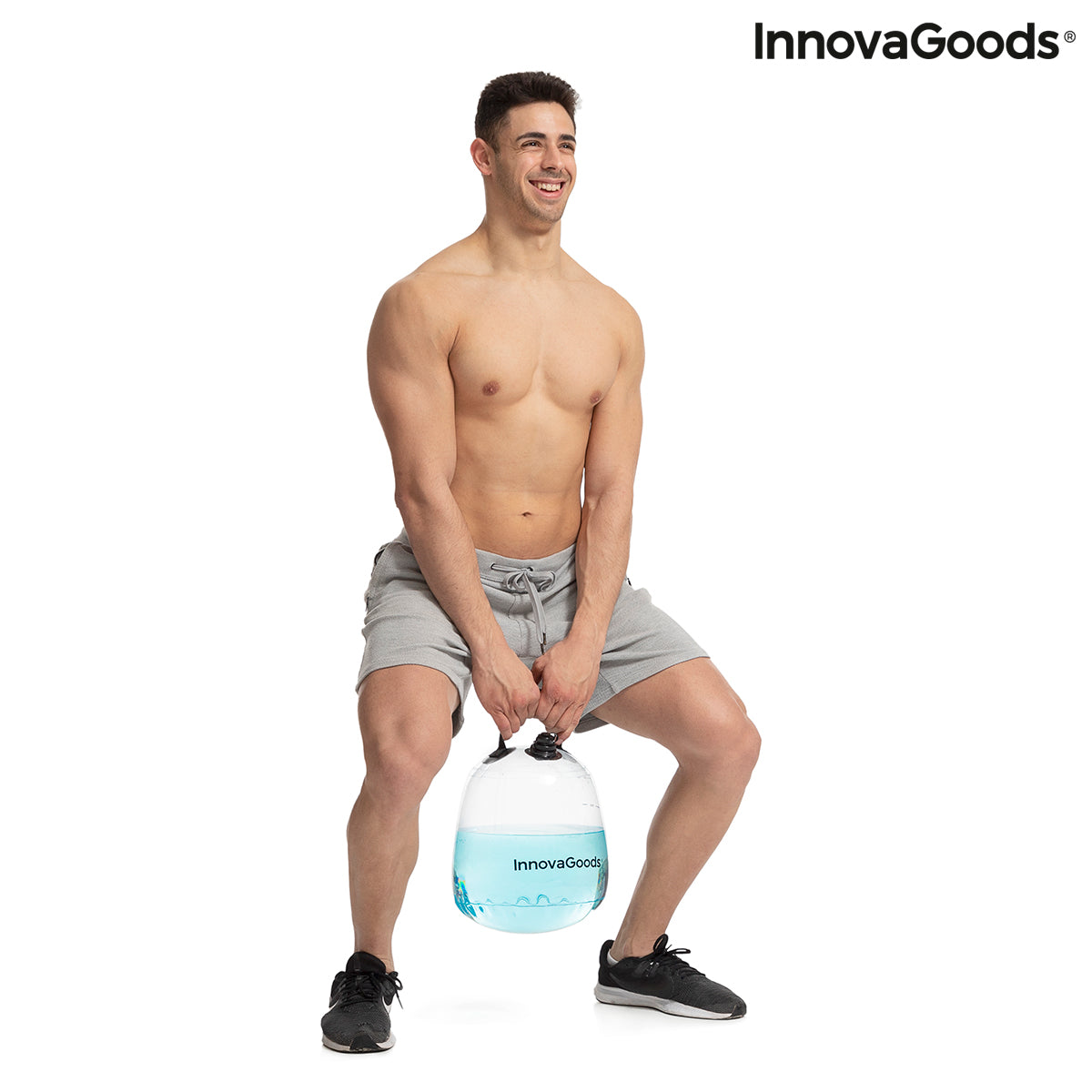 Water-Filled Kettlebell with Exercise Guide