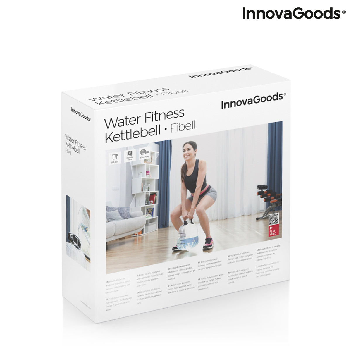 Water-Filled Kettlebell with Exercise Guide