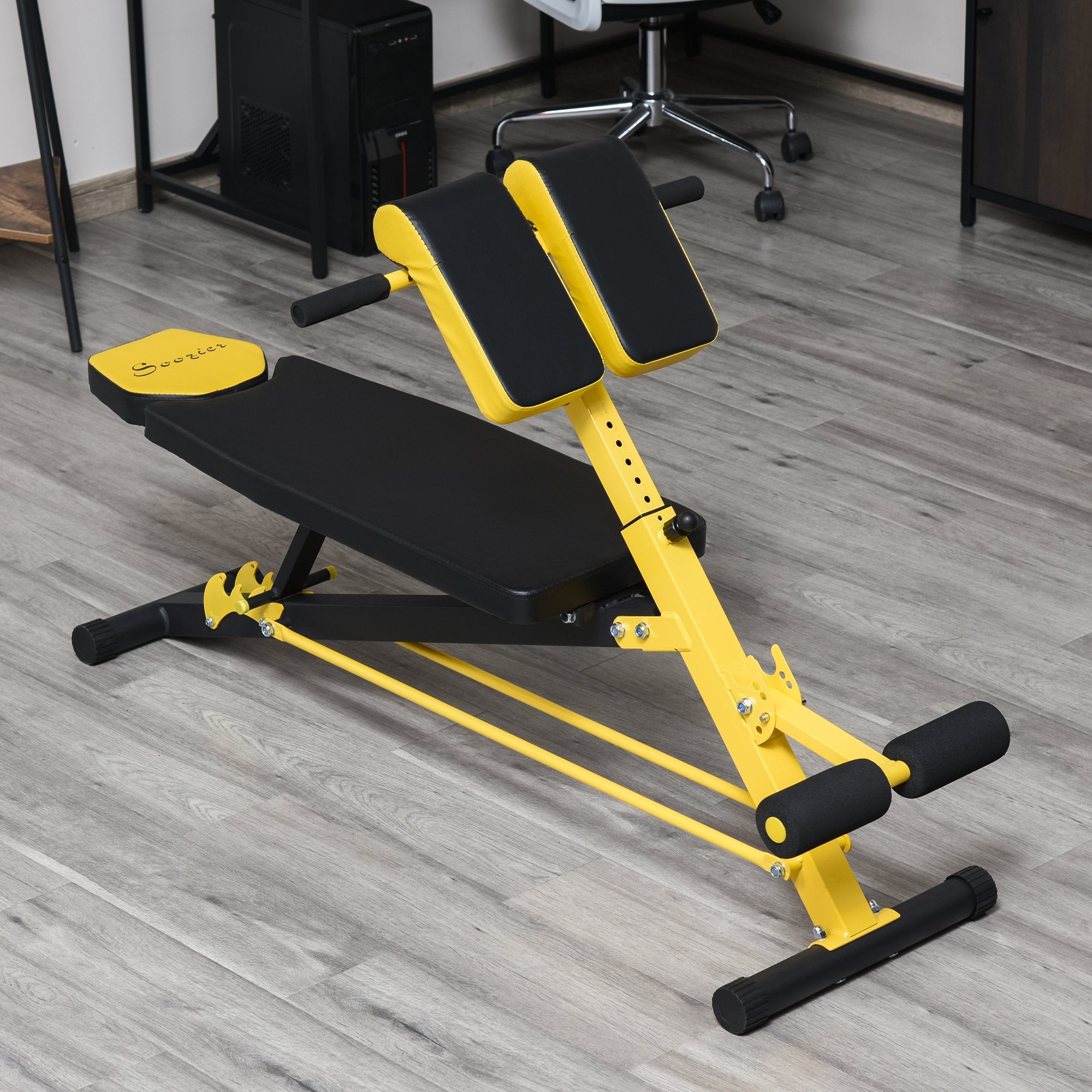 Soozier Multi-Functional Hyper Extension &amp; Dumbbell Bench