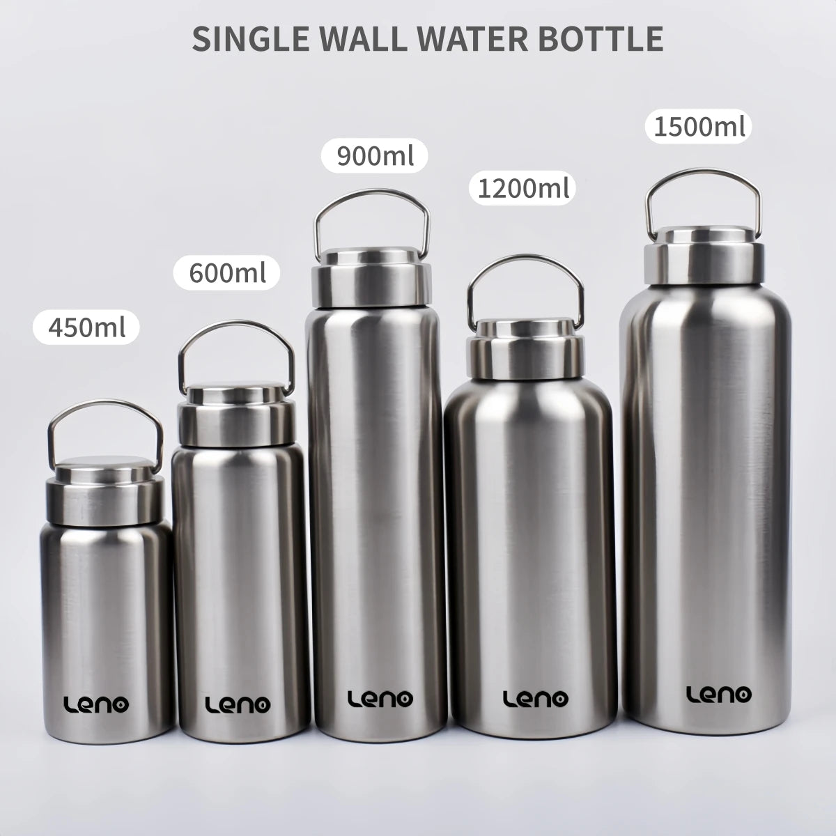 Stainless Steel Sport Water Bottle - Large Capacity