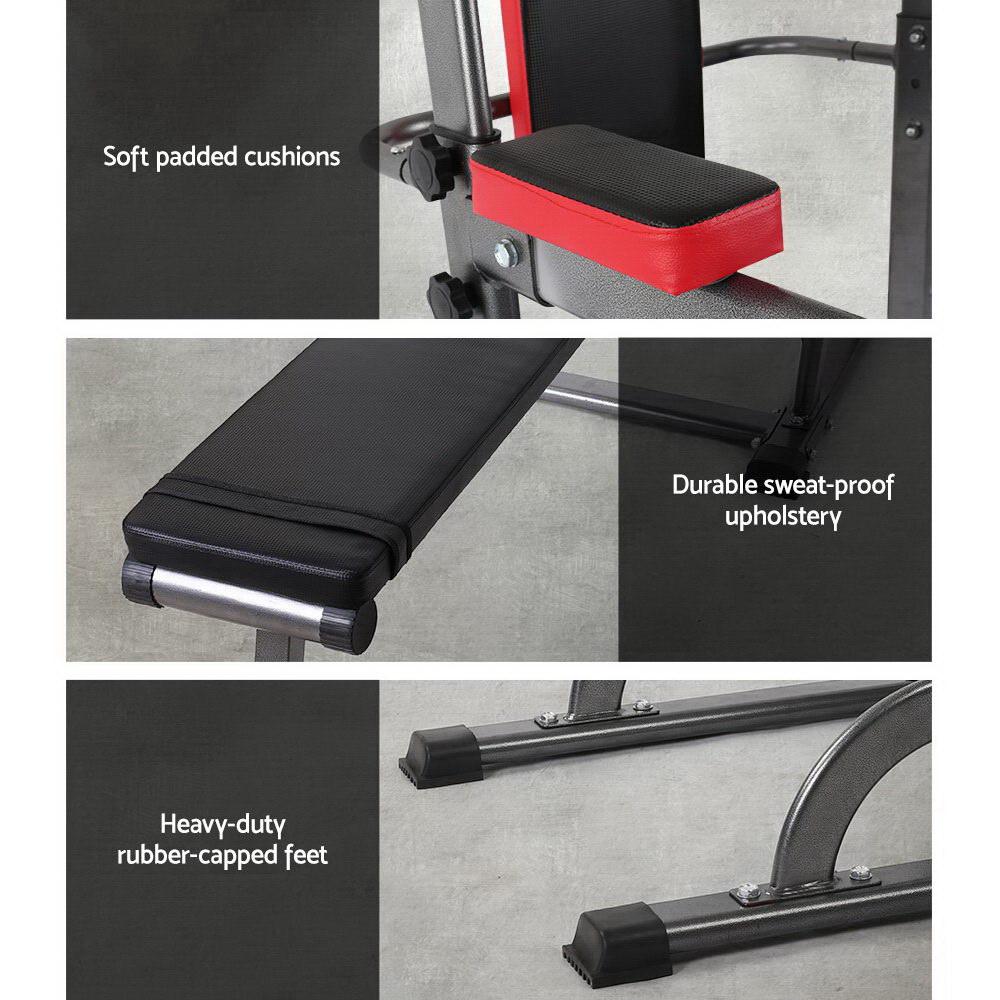 Everfit Weight Bench with Chin-Up Bar - 380kg Capacity