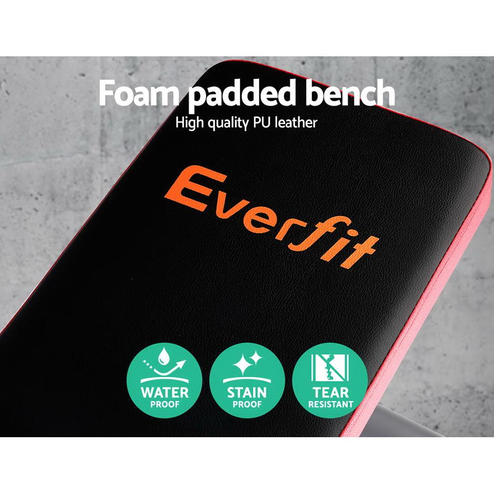 Everfit Weight Bench &amp; Squat Rack - 200kg Capacity