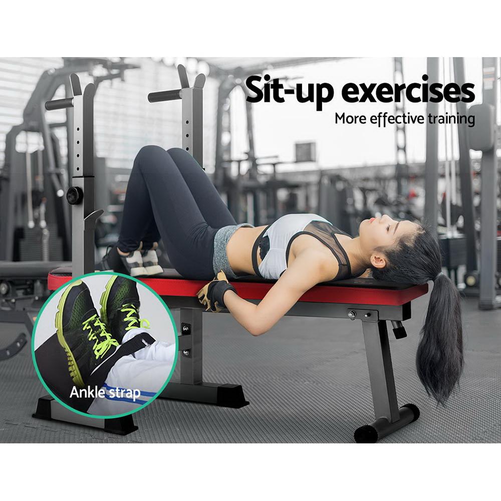 Everfit Weight Bench &amp; Squat Rack - 200kg Capacity