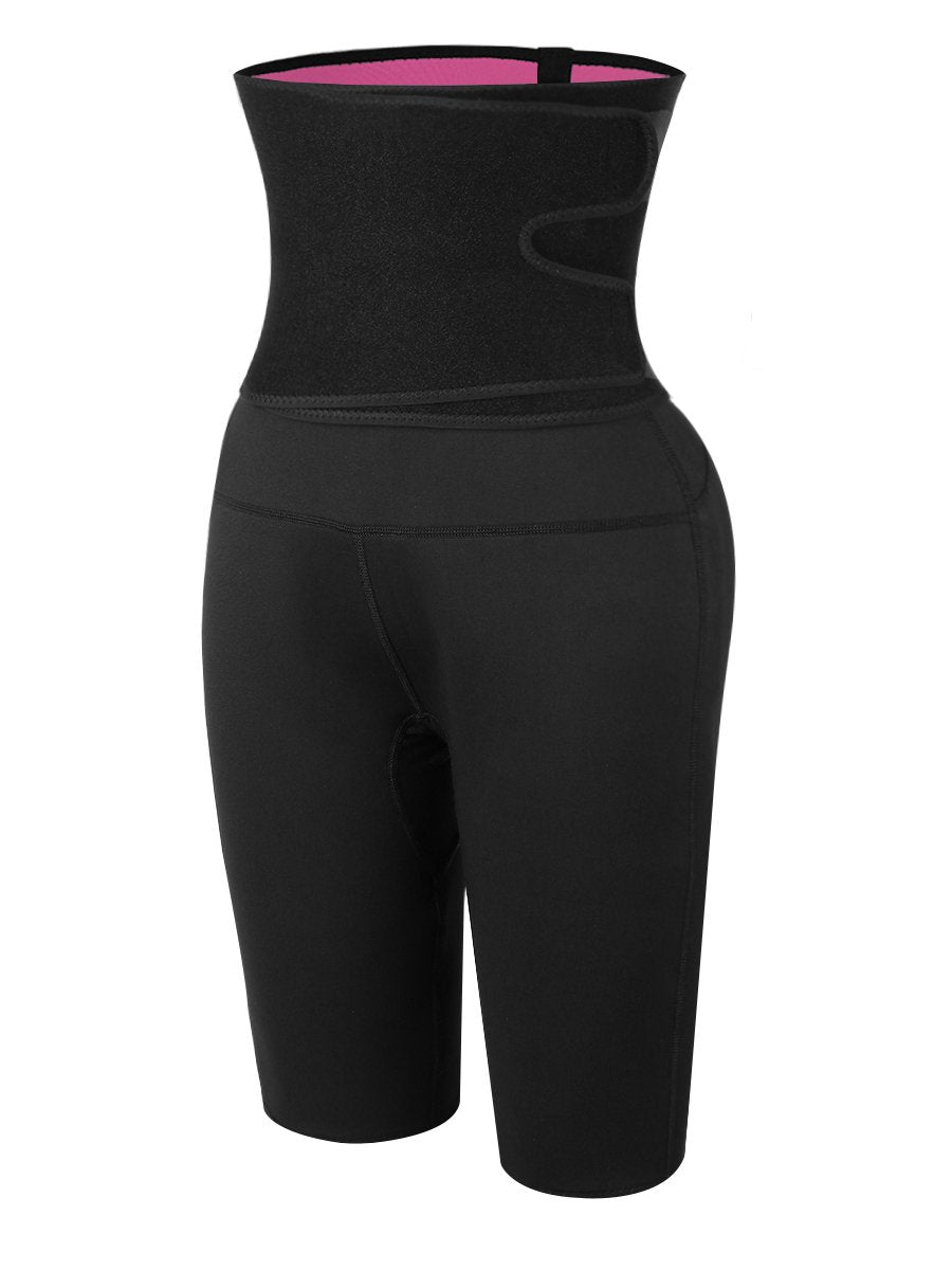 Women's Neoprene Waist Trainer &amp; Sweat Pants Set