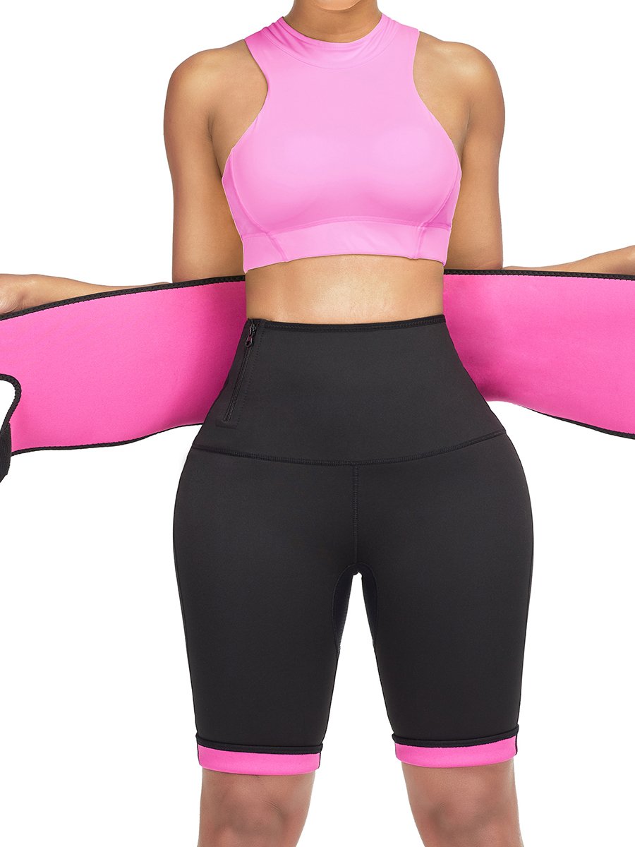 Women's Neoprene Waist Trainer &amp; Sweat Pants Set