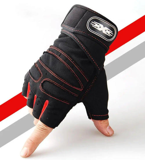 Half Finger Fitness Gloves with Wrist Guard - V2