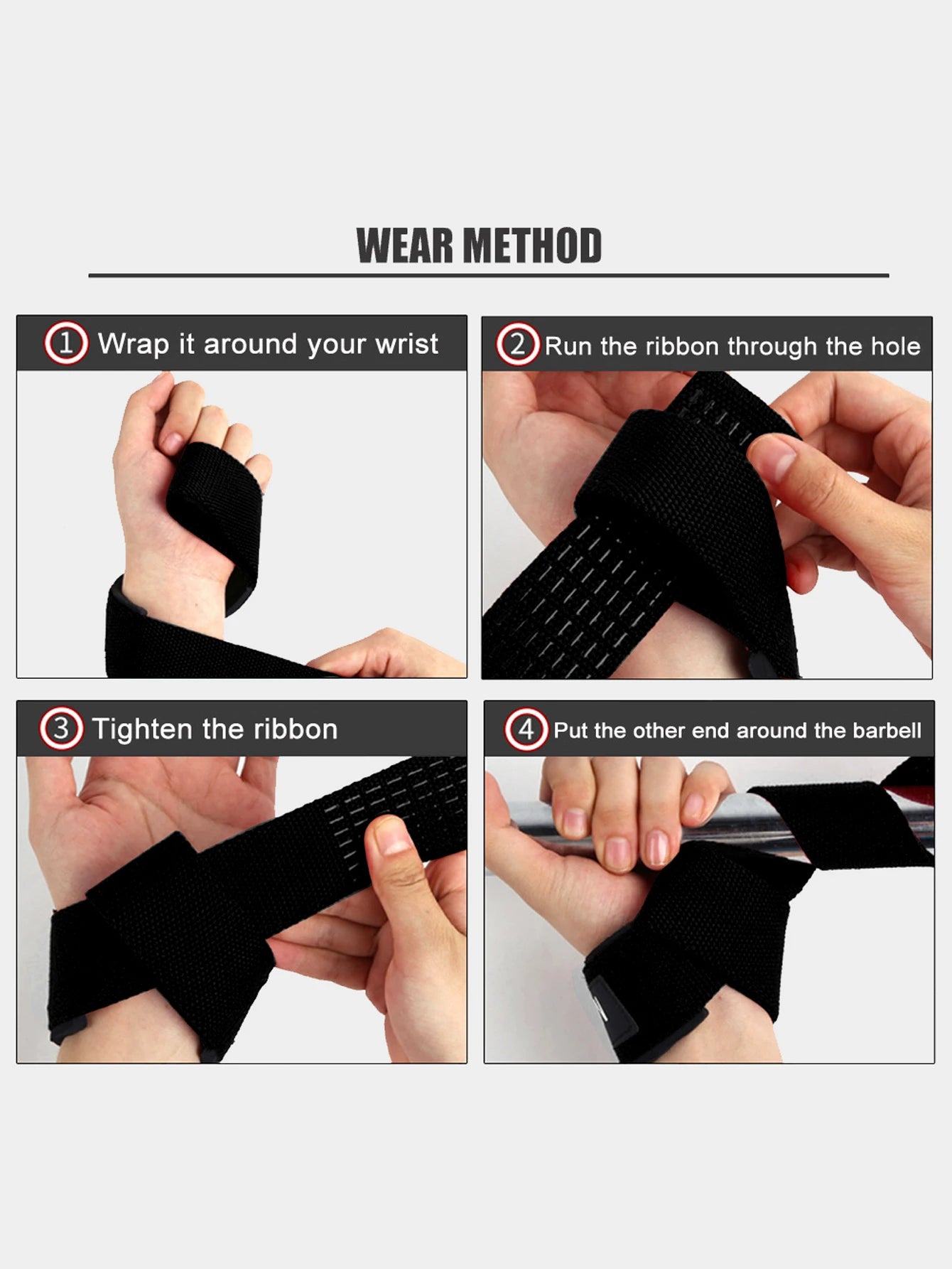 Adjustable Elastic Wrist Wraps - Pair