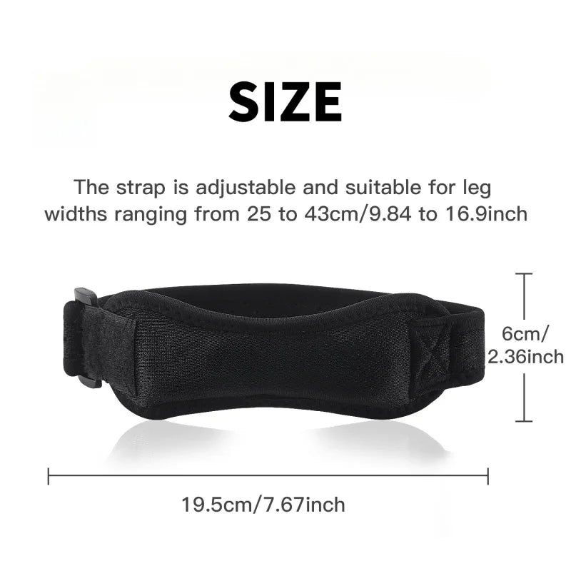 1 Piece Knee Patellar Tendon Knee Support Strape Brace Adjustable