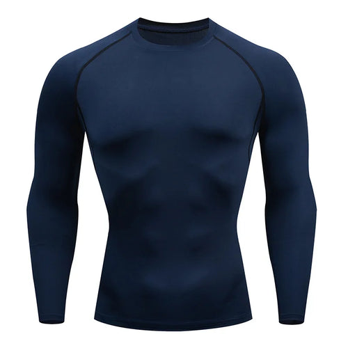 Men's Long-Sleeve Compression Turtleneck Rash Guard