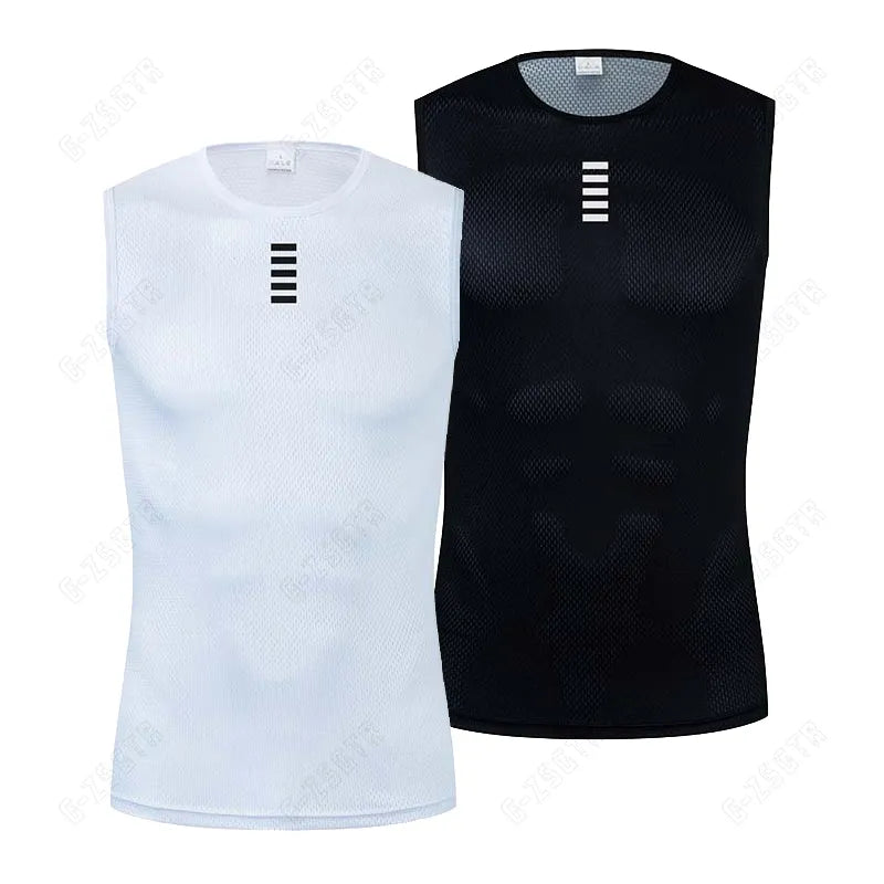 Cycling Base Layer Reflective Underwear White Cycling Jersey Sport