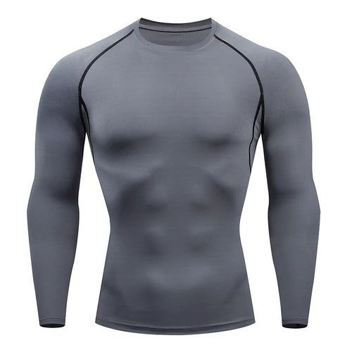Men's Long-Sleeve Compression Turtleneck Rash Guard