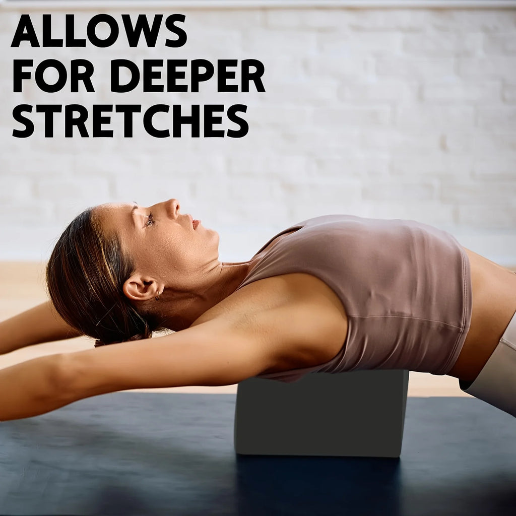 Yoga Blocks - Set of 2, High-Density Foam
