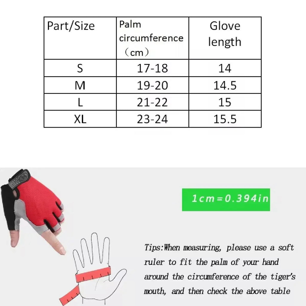 Anti-Slip Half Finger Gym Gloves