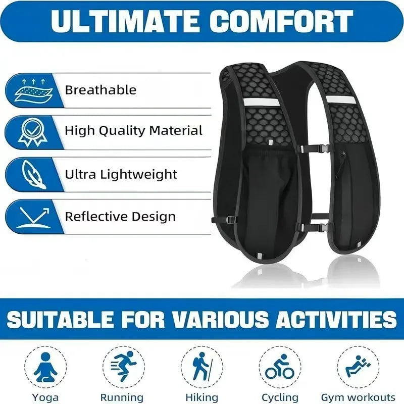 Water-Resistant Running Hydration Vest