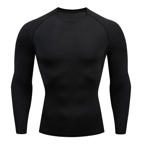 Men's Long-Sleeve Compression Turtleneck Rash Guard