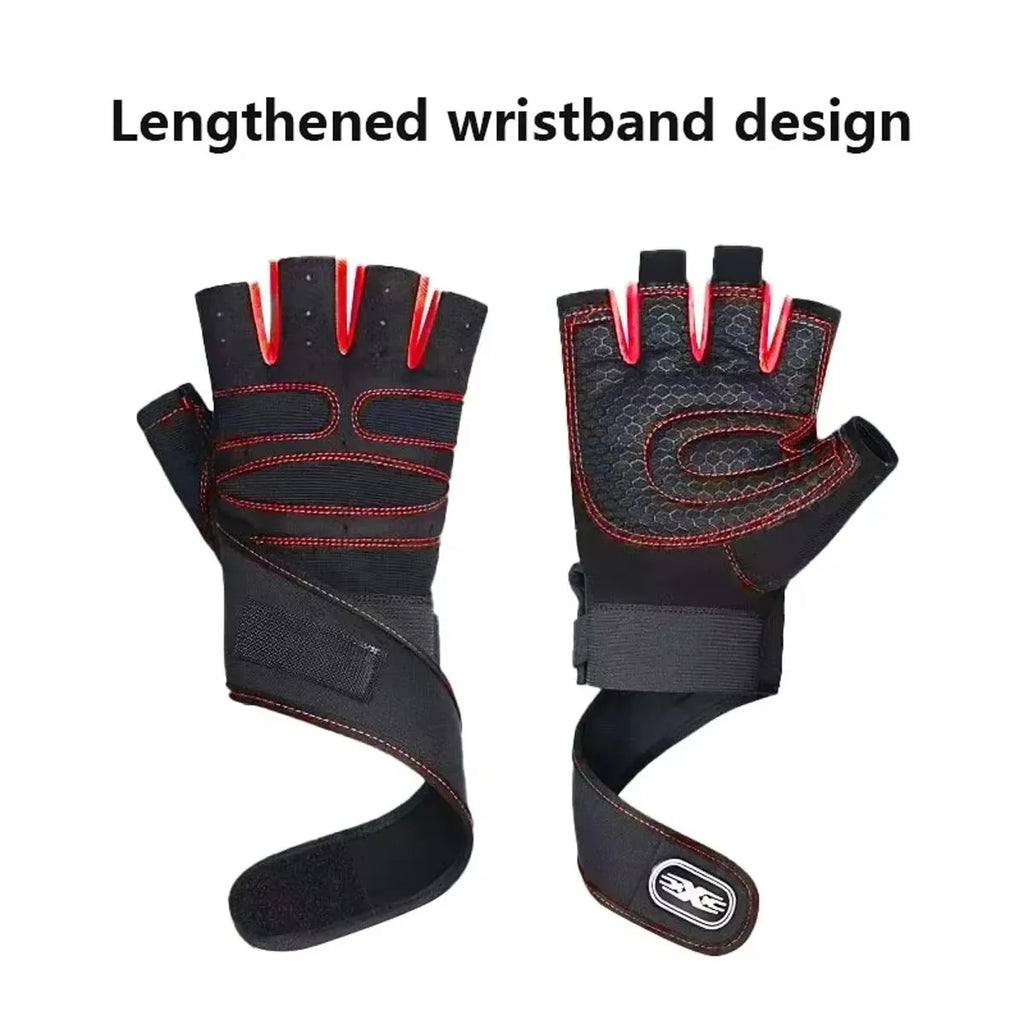 Half Finger Fitness Gloves with Wrist Guard