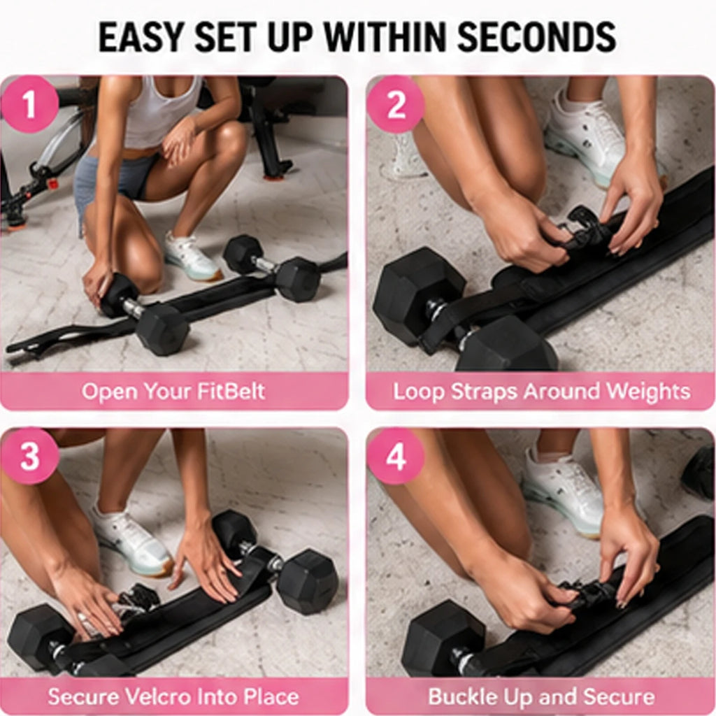 Adjustable Padded Dip Belt for Hip Thrust