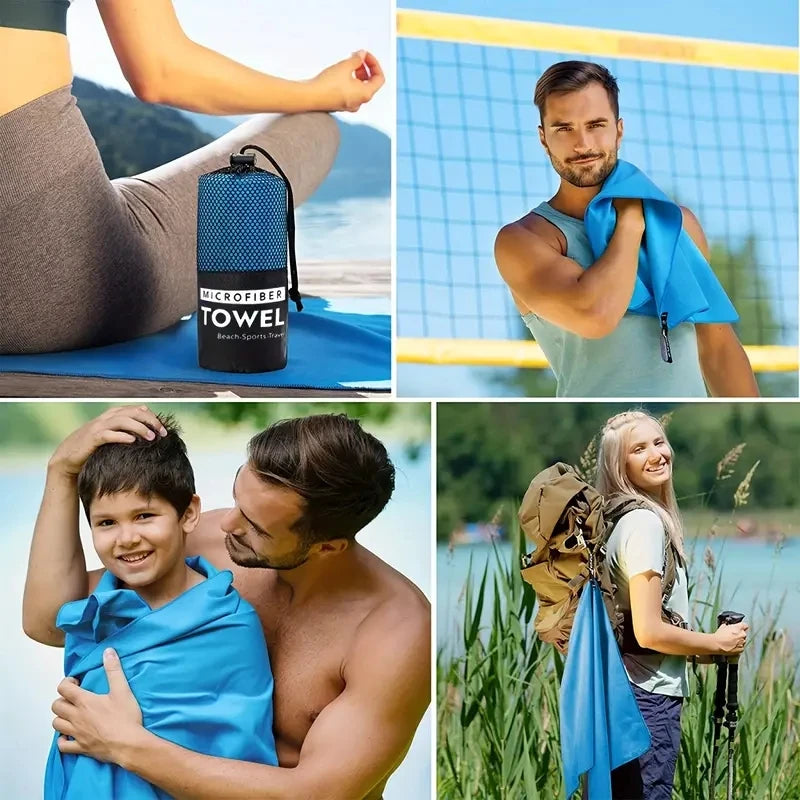 Microfiber Quick-Dry Gym Towel - Odor-Free