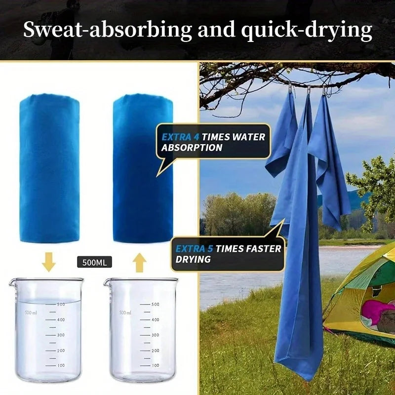 Microfiber Quick-Dry Gym Towel - Odor-Free
