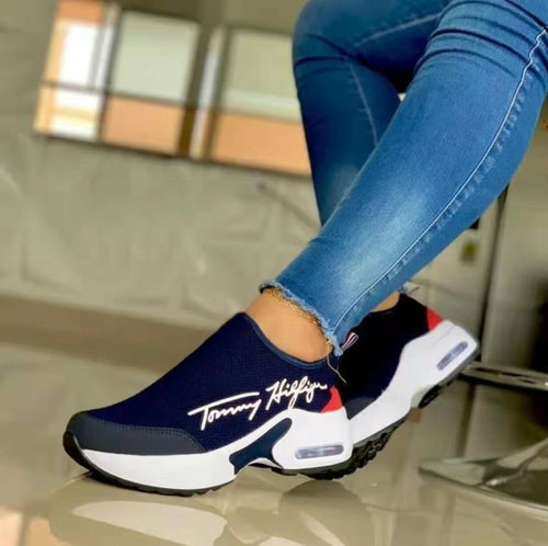 Women's Breathable Wedge Walking Sneakers - V2