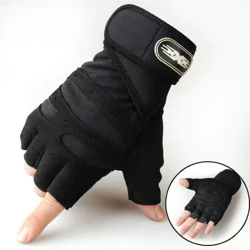 Weightlifting Gym Gloves with Wristbands
