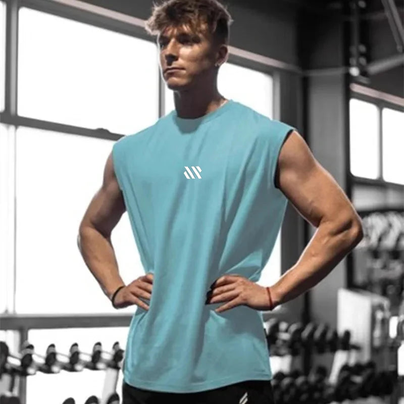 Men's Quick-Dry Sleeveless Sports Shirt
