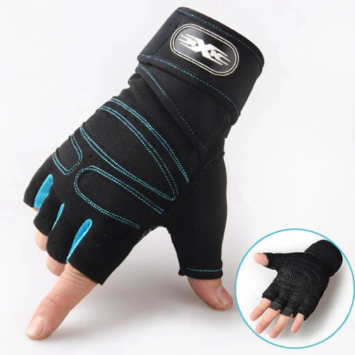Half Finger Fitness Gloves with Wrist Guard - V2