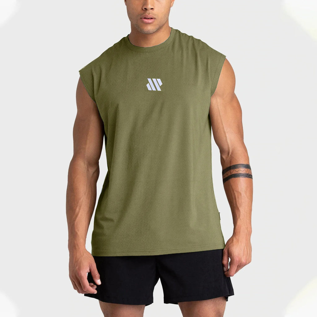 Men's Quick-Dry Sleeveless Sports Shirt