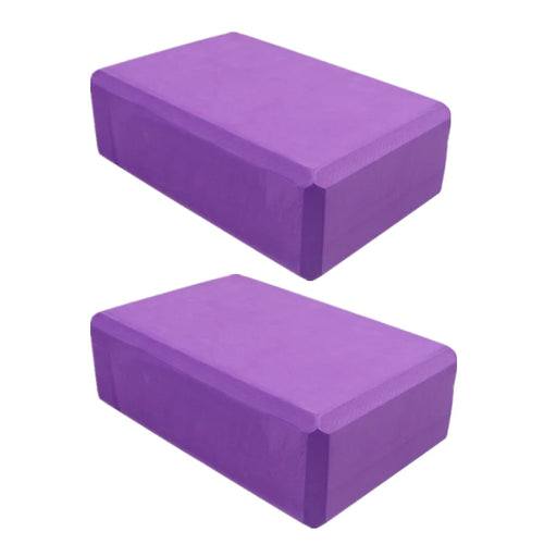 Yoga Blocks - Set of 2, High-Density Foam