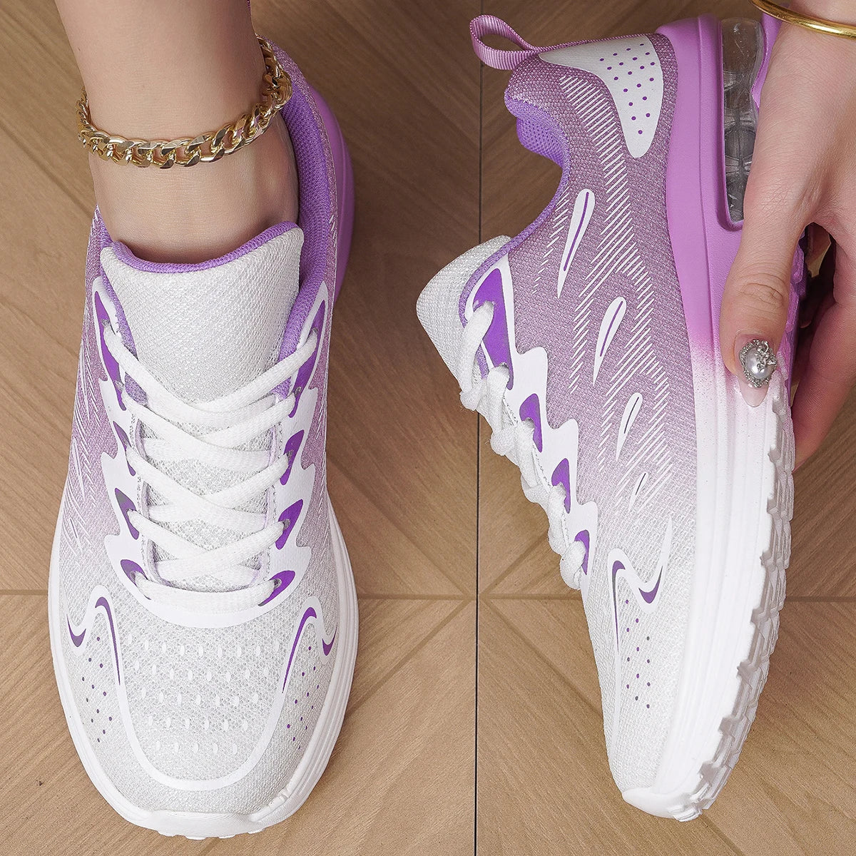 Women's Air Cushion Mesh Walking Sneakers