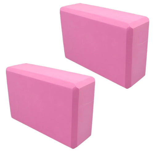 Yoga Blocks - Set of 2, High-Density Foam