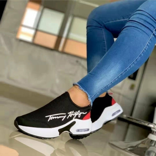 Women's Breathable Wedge Walking Sneakers - V2