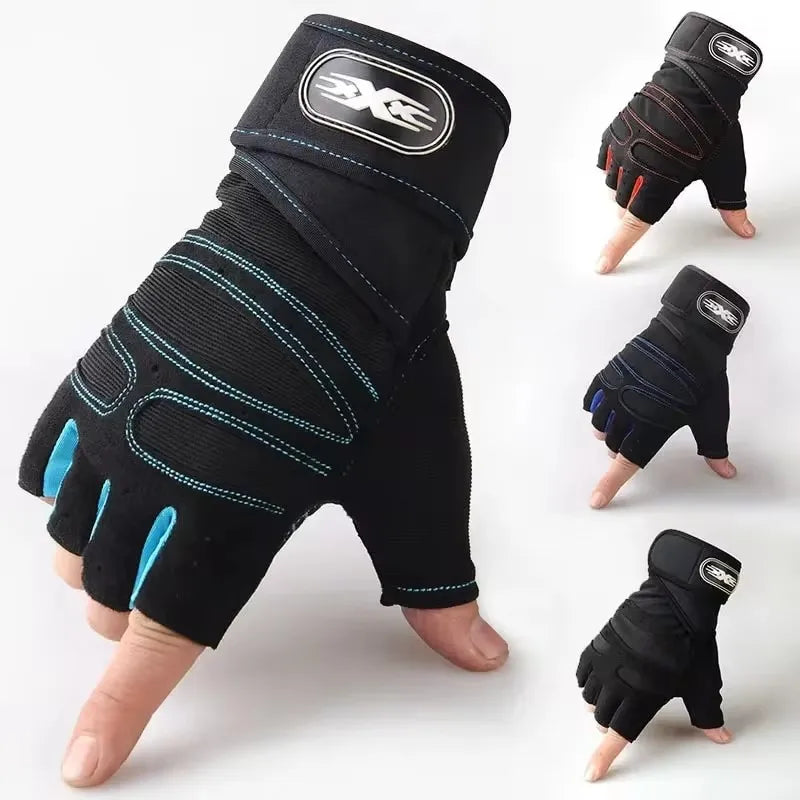 Half Finger Fitness Gloves with Wrist Guard