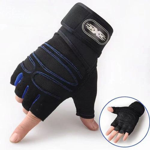 Weightlifting Gym Gloves with Wristbands