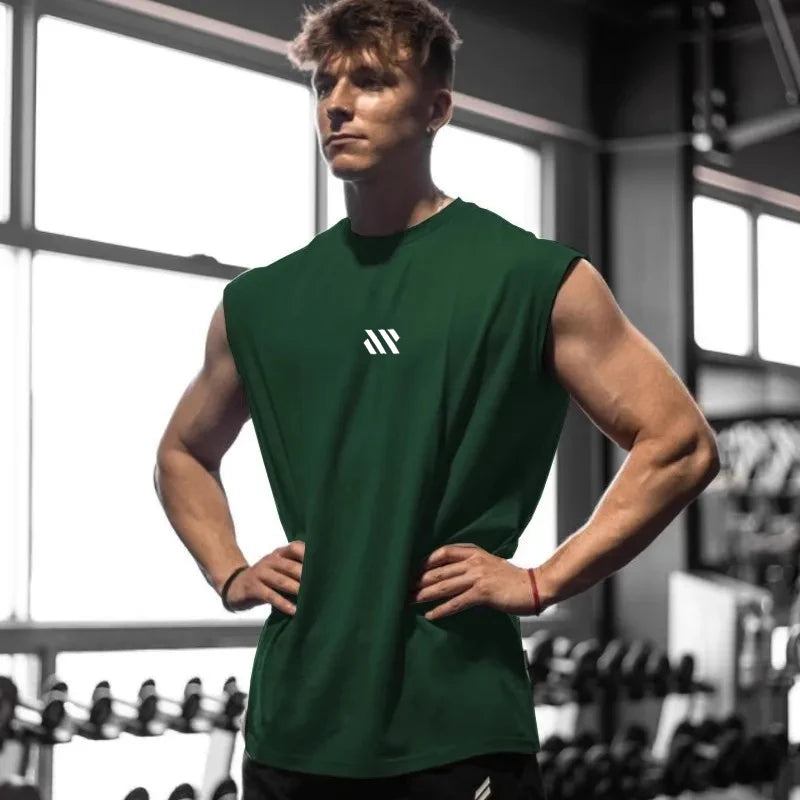 Men's Quick-Dry Sleeveless Sports Shirt