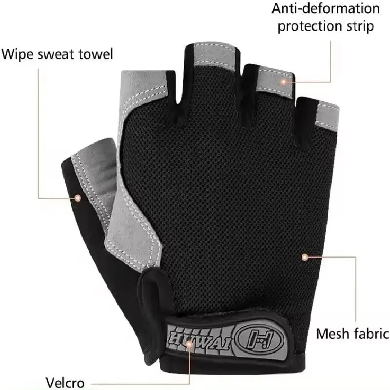 Anti-Slip Half Finger Gym Gloves