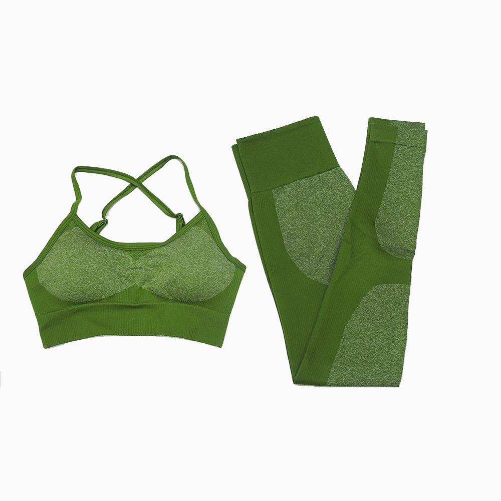 Women's Seamless Yoga Leggings &amp; Sports Bra Set