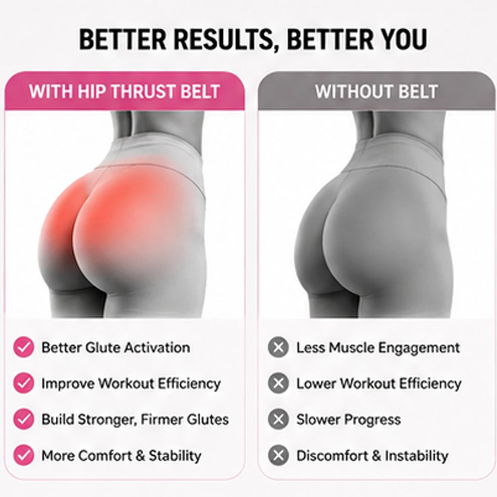 Adjustable Padded Dip Belt for Hip Thrust