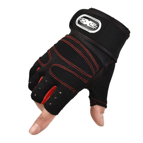 Half Finger Fitness Gloves with Wrist Guard