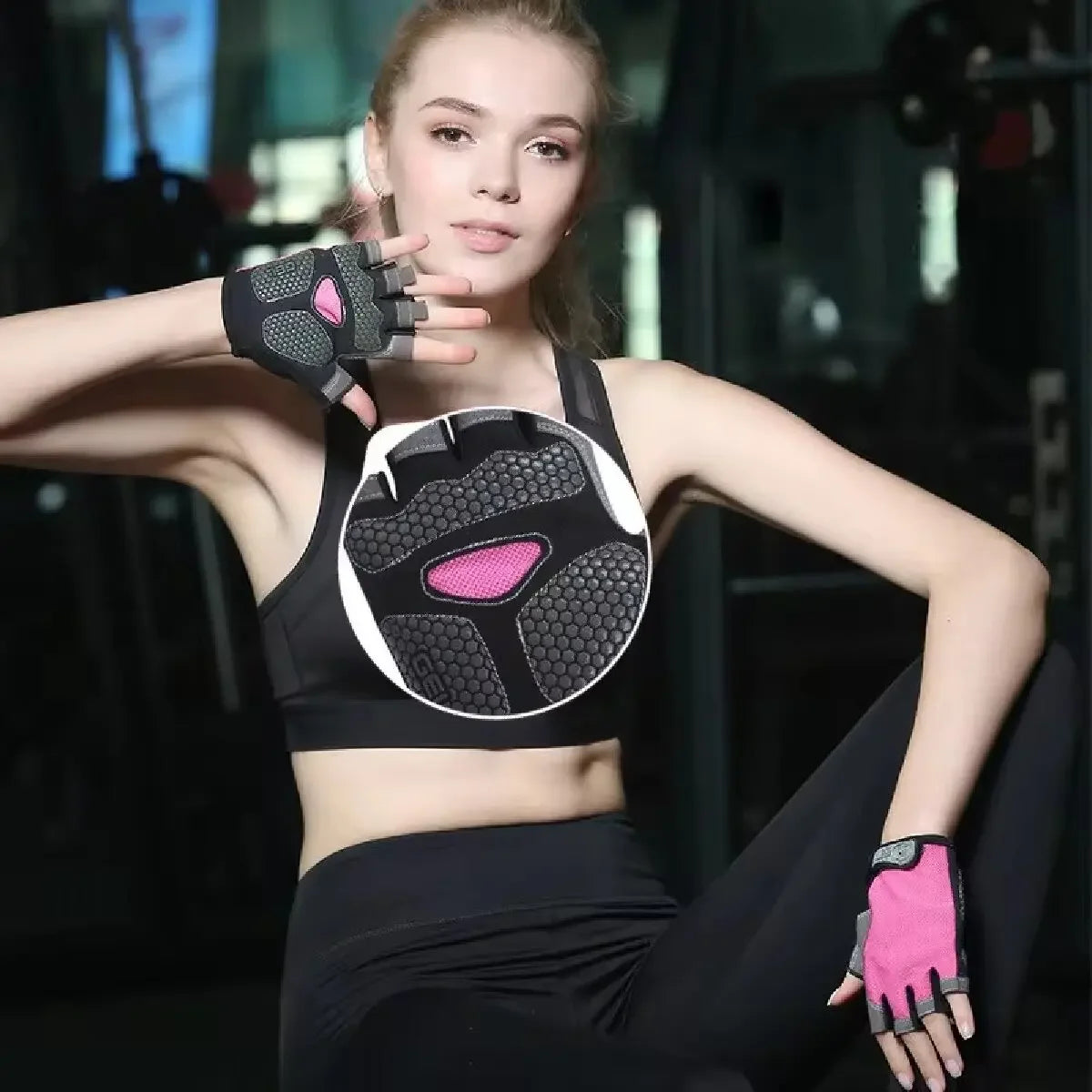 Anti-Slip Half Finger Gym Gloves