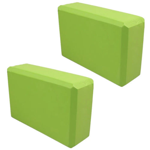 Yoga Blocks - Set of 2, High-Density Foam